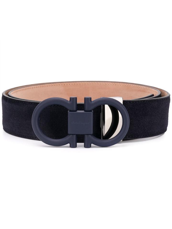 Salvatore Ferragamo Logo Belt - Blue