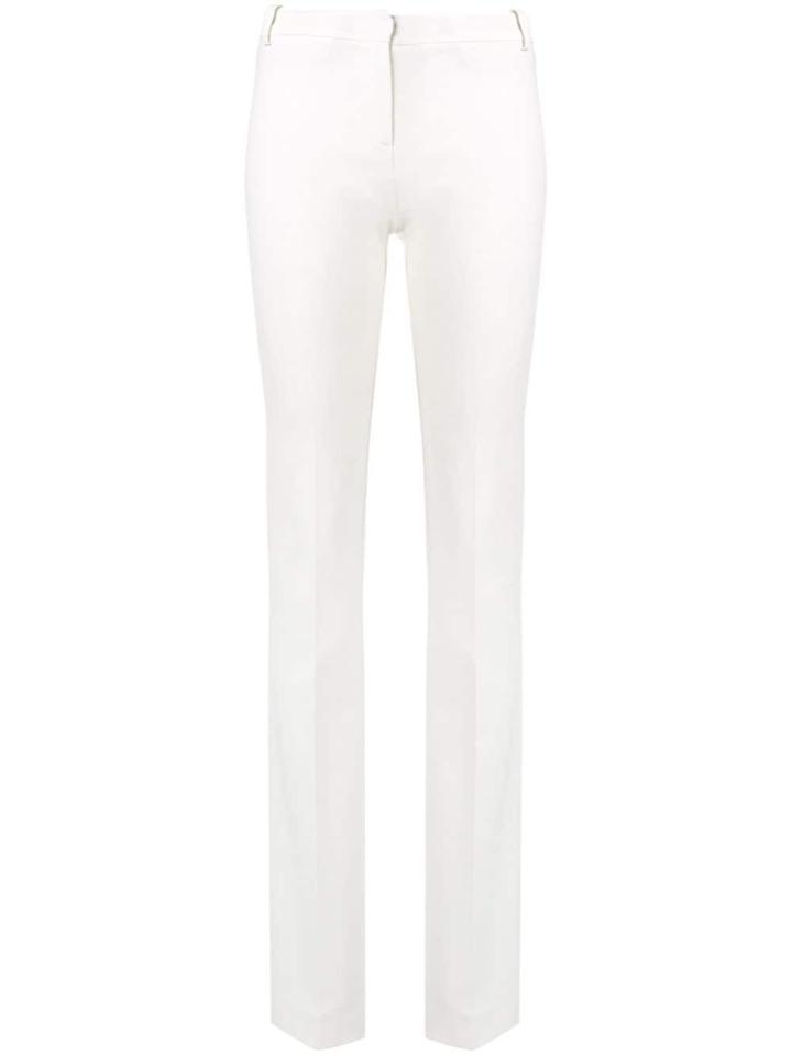 Pinko Slim Fit Bootleg Trousers - White