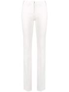 Pinko Slim Fit Bootleg Trousers - White