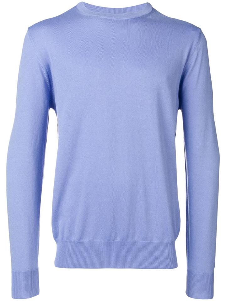 Canali Crew Neck Jumper - Purple