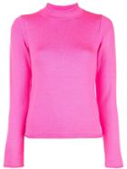 Opening Ceremony Slim-fit Mock Neck Pullover - Pink