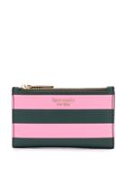 Kate Spade Stripe Card Holder - Pink