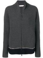 Fabiana Filippi Embellished Zip-up Cardigan - Grey