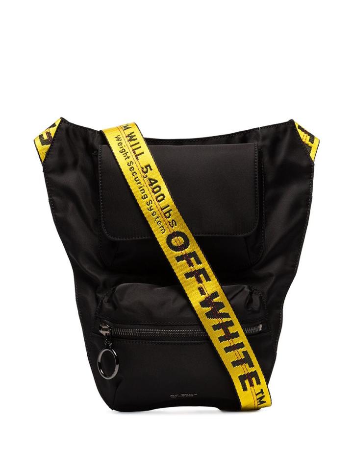 Off-white Industrial Logo-strap Cross Body Bag - Black