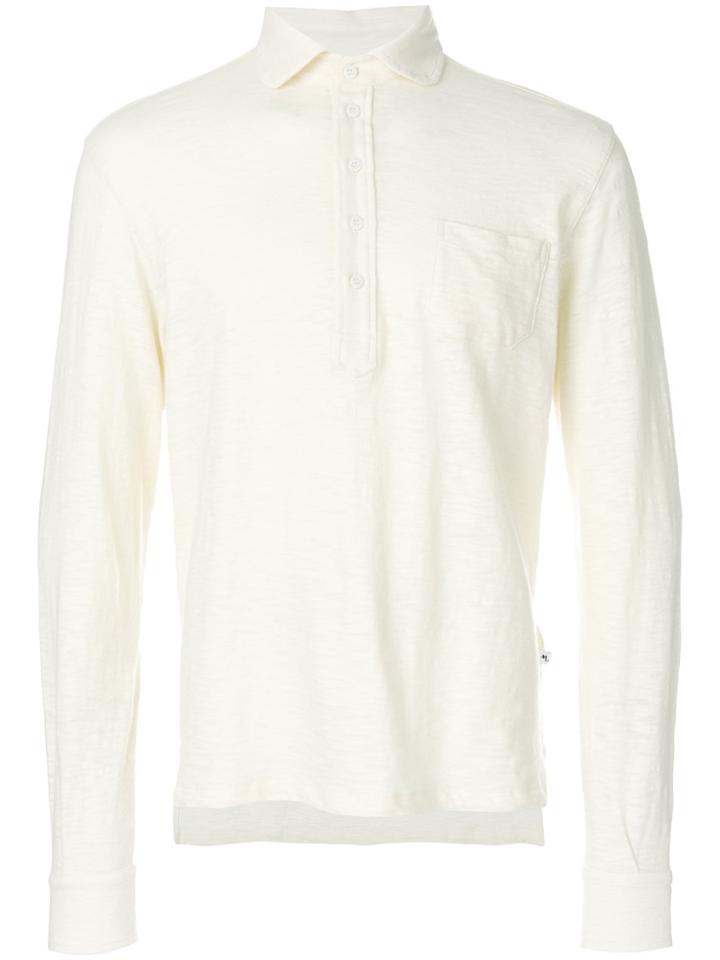 Doppiaa Aascari Long Sleeved Polo Shirt - Yellow & Orange