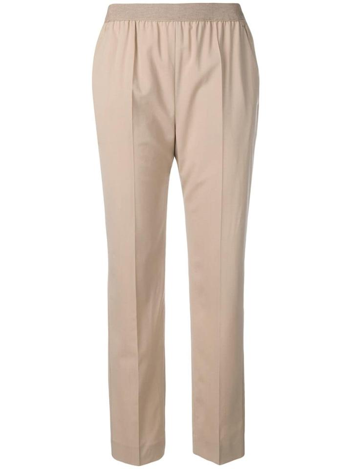 Agnona Elasticated Waist Trousers - Neutrals
