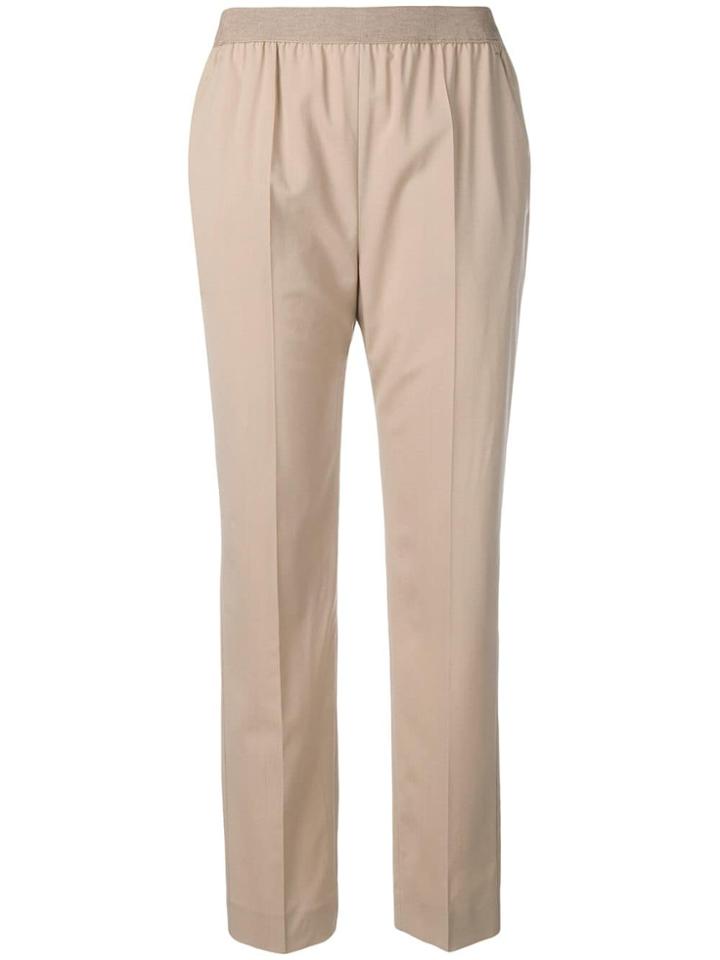 Agnona Elasticated Waist Trousers - Neutrals