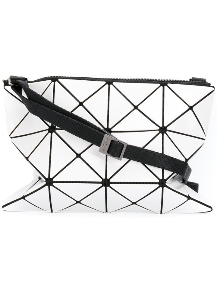 Bao Bao Issey Miyake Geometric Flat Crossbody Bag - White