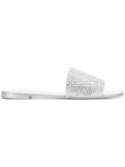 Giuseppe Zanotti Design Adelia Crystal Slides - Metallic