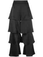 Alexis Layered Trousers - Black