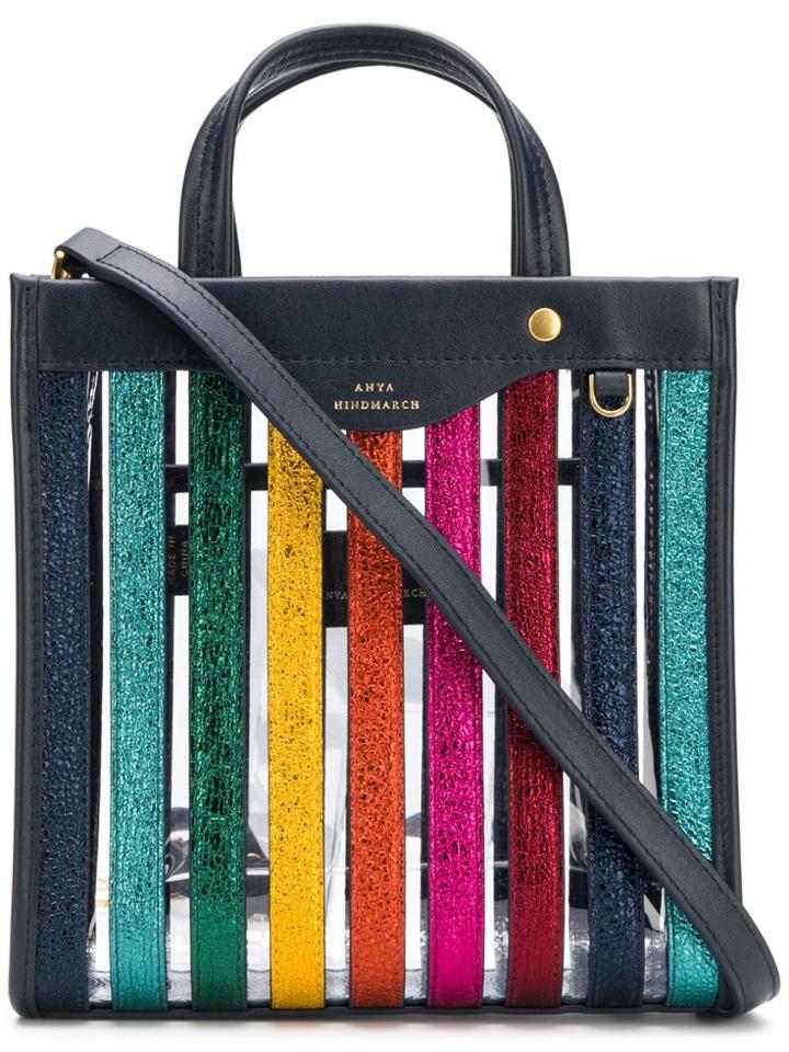 Anya Hindmarch Small Rainbow Tote Bag - Blue