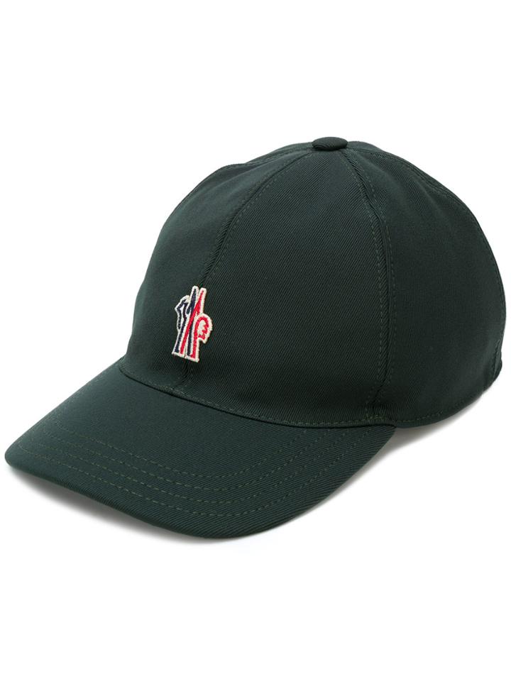 Moncler Grenoble Logo Patch Cap - Green