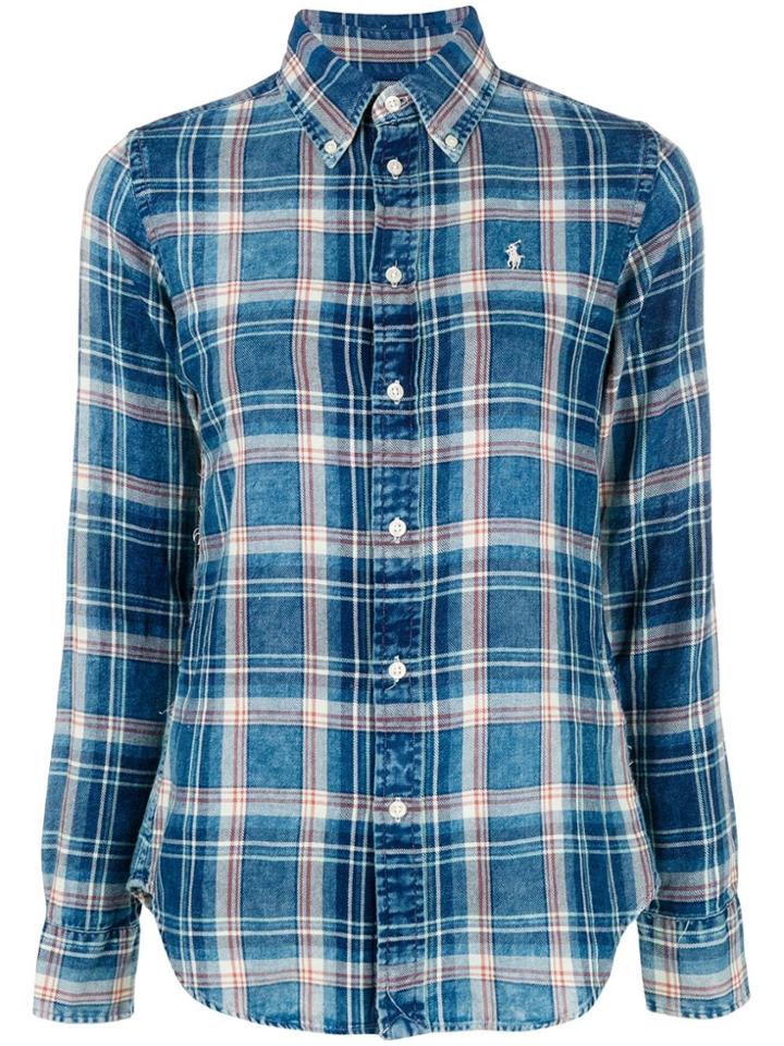 Ralph Lauren Plaid Print Shirt - Blue