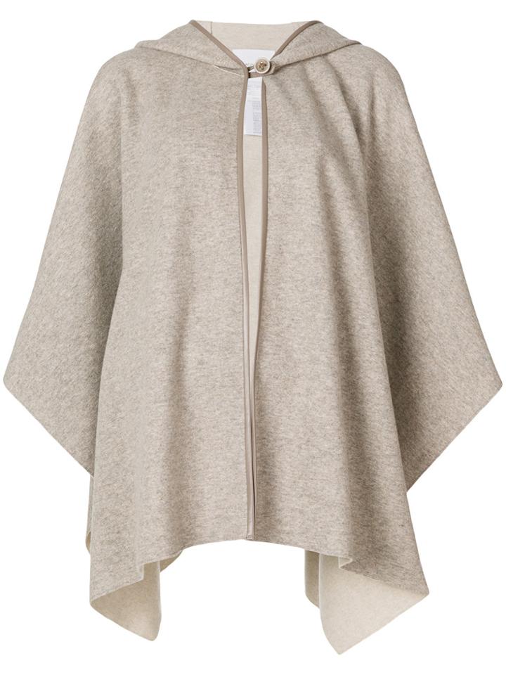 Agnona Cape Cardigan - Brown