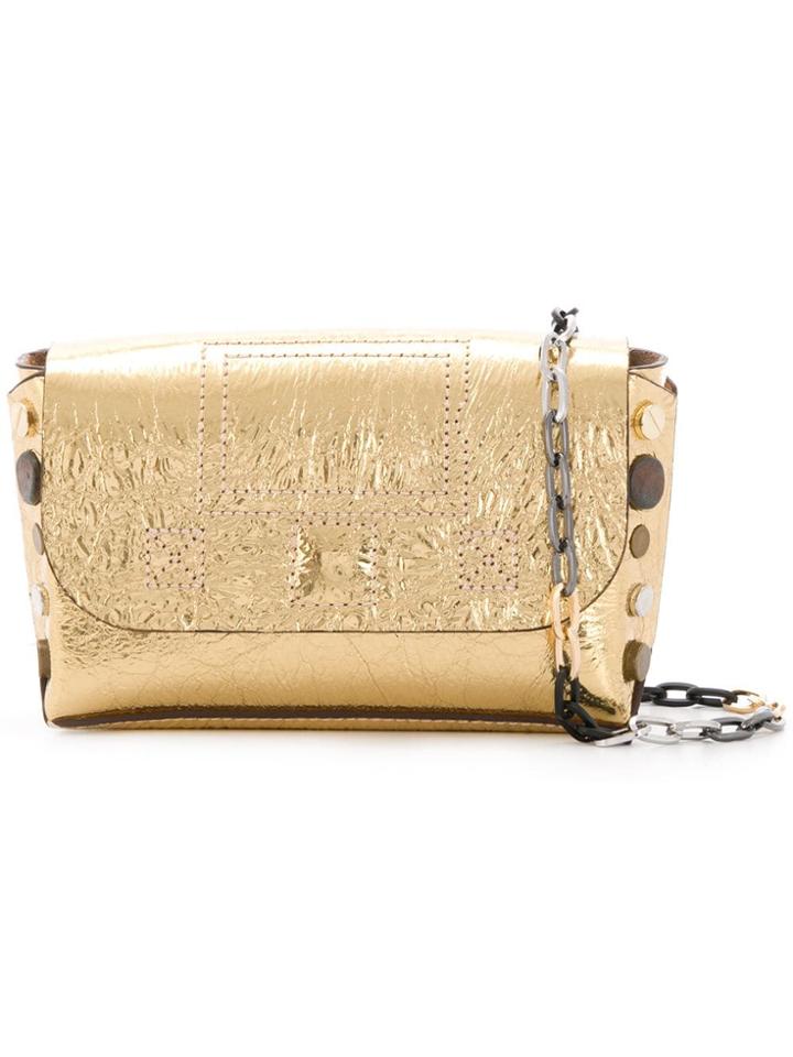 Zadig & Voltaire Nano Clutch Bag - Gold