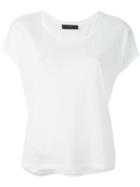 Diesel Scoop Neck T-shirt, Women's, Size: S, White, Viscose