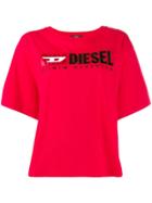 Diesel Contrast Logo T-shirt - Red