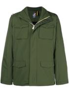 K-way Multi-pocket Zip Jacket - Green