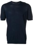 Tagliatore Crewneck Knitted T-shirt - Blue