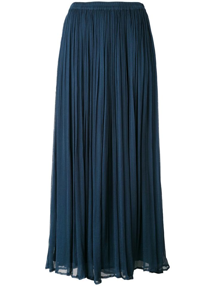 Mes Demoiselles - Pleated Skirt - Women - Viscose - 36, Blue, Viscose