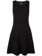 Boutique Moschino Sleeveless Flared Dress, Women's, Size: 40, Black, Triacetate/acetate/polyester