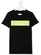 Philipp Plein Junior Contrast Logo T-shirt - Black