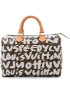 Louis Vuitton Vintage Speedy 20 Graffiti Tote - Brown