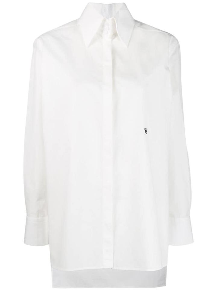 Fendi High-collar Cotton Shirt - White