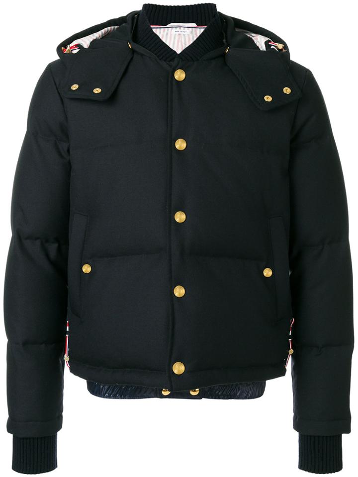 Thom Browne Center-back Engineered Stripe Down-filled Bomber Jacket -