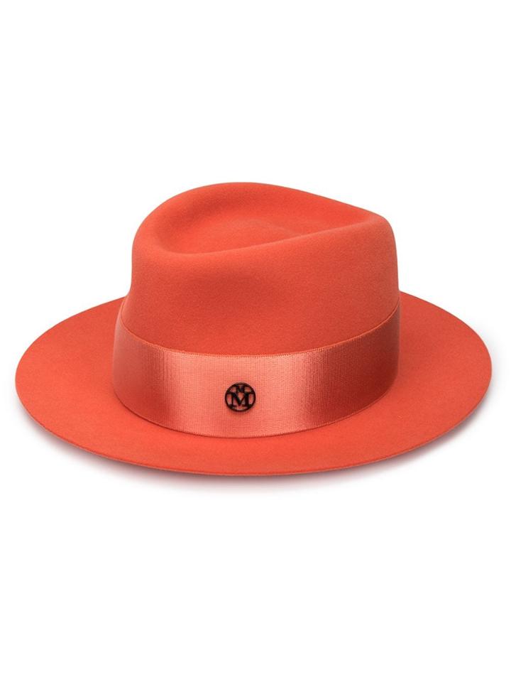 Maison Michel Ribbon Detail Hat - Pink