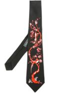 Alexander Mcqueen Tree And Bird Print Tie