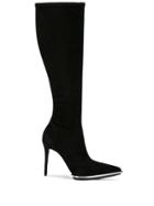 Alexander Wang Stiletto Knee Boots - Black