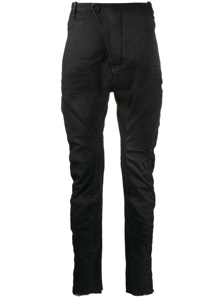 Masnada Ruched Fitted Trousers - Black