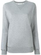 Valentino 'rockstud' Sweatshirt, Women's, Size: Xs, Grey, Cotton/polyamide