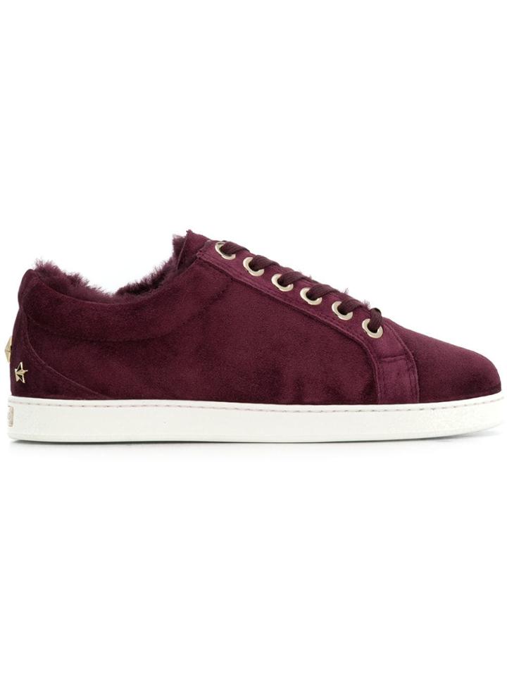 Jimmy Choo Jimmy Choo Cashfvsg Grape Furs & Skins->leather - Pink &