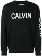 Calvin Klein Jeans Calvin Logo Print Sweatshirt - Black