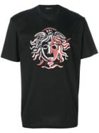Versace Medusa Head Paint Print T-shirt - Black