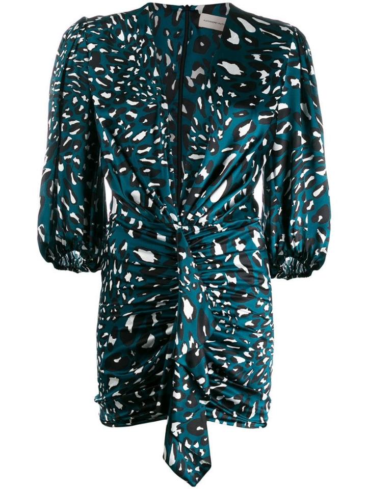 Alexandre Vauthier Plunge V-neck Dress - Blue