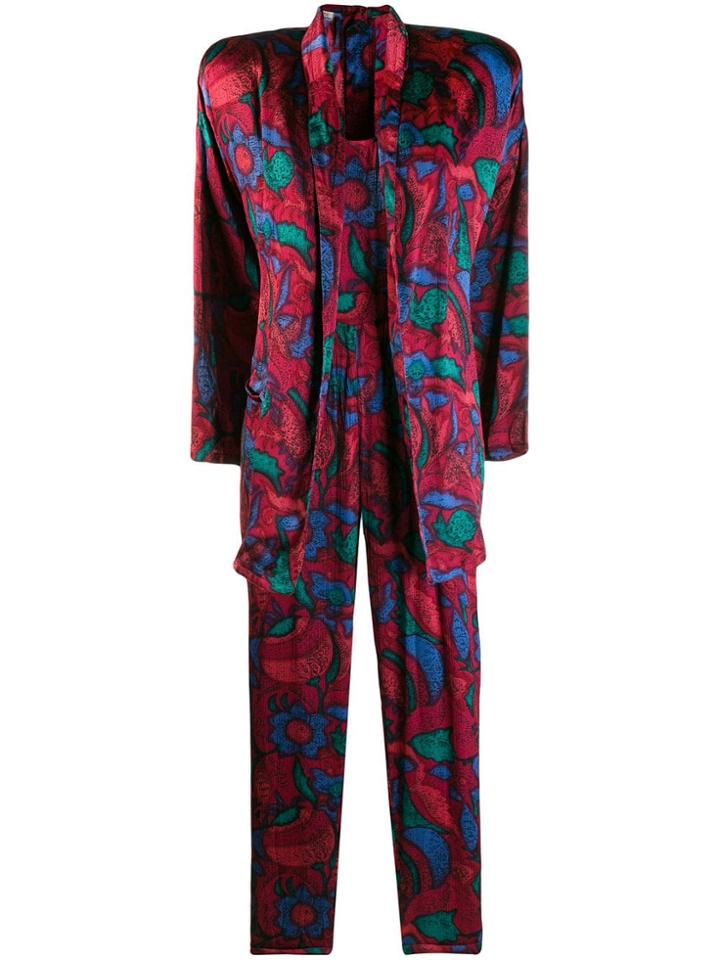 Versace Pre-owned 1980's Jumpsuit & Blouse - Red