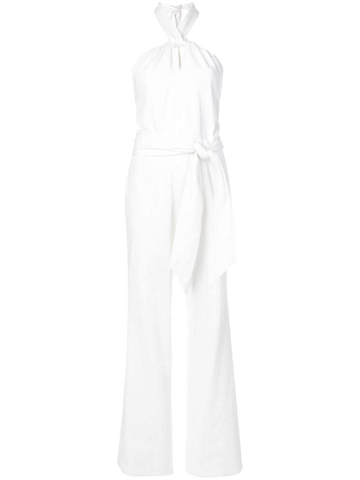 Josie Natori Halter Neck Jumpsuit - White