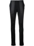 Paco Rabanne Contrast Detailing Trousers, Women's, Size: 36, Black, Polyamide/spandex/elastane/virgin Wool