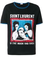 Saint Laurent 'to The Moon And Back' Ringer Shirt - Black