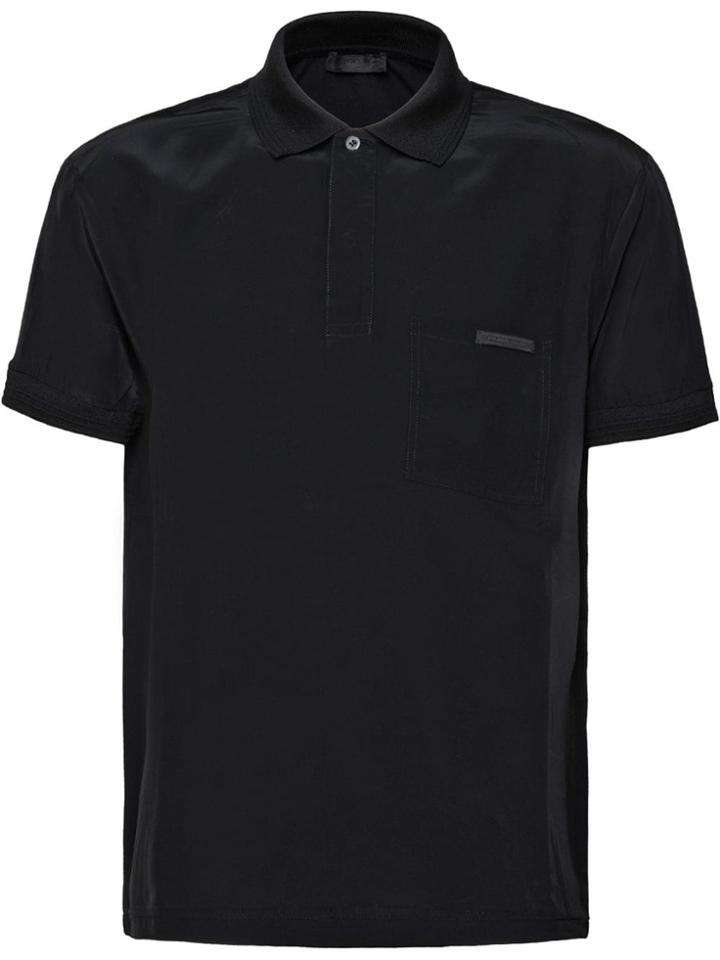 Prada Short-sleeve Polo Top - Black