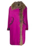 Bazar Deluxe Embroidered Multi-charm Coat - Pink