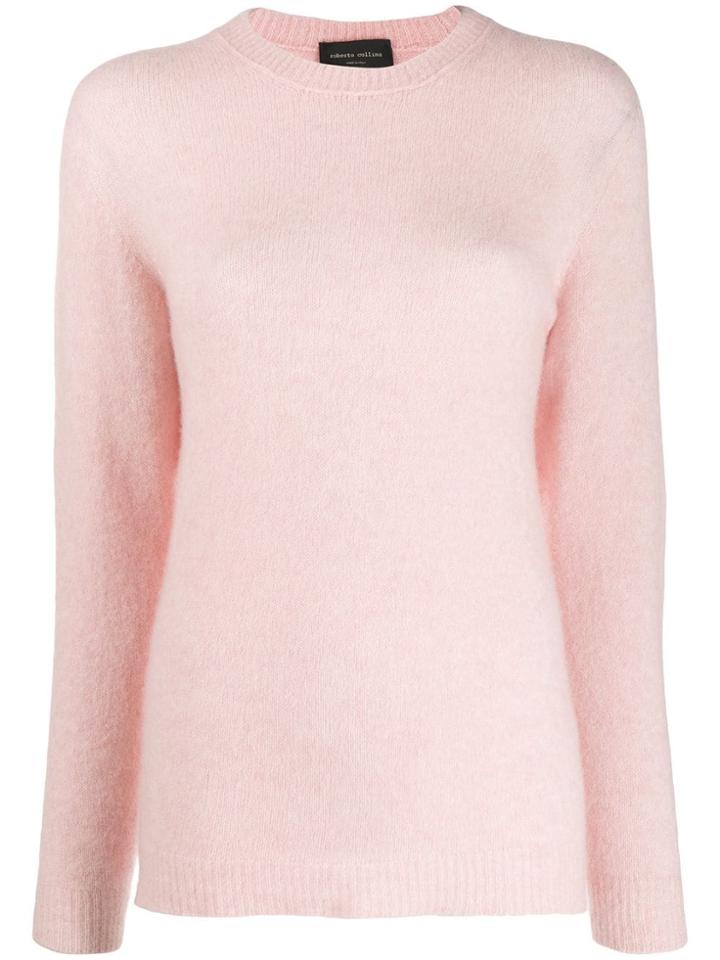 Roberto Collina Crew Neck Slim-fit Jumper - Pink