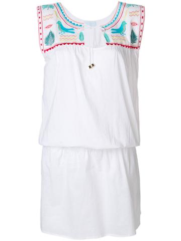 Karma Beach Cleopatra Embroidery Dress - White
