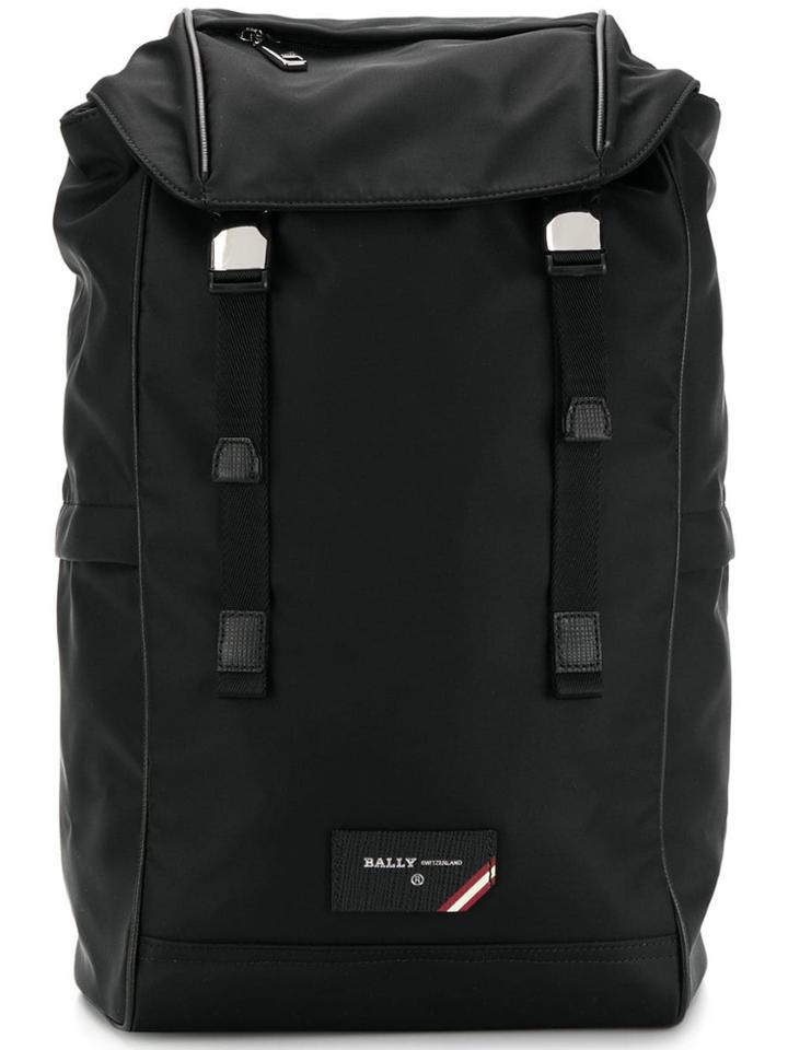 Bally Fab Nylon Backpack - Black