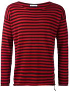 Société Anonyme Raw Edge Striped Jumper - Red