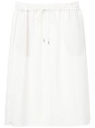 Astraet Drawstring Midi Skirt - White