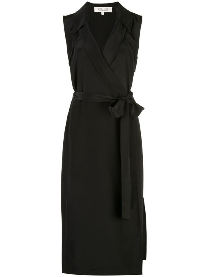 Dvf Diane Von Furstenberg Augusta Wrap Dress - Black